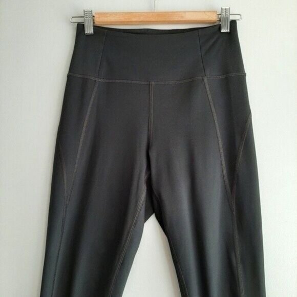 GIRLFRIEND COLLECTIVE Black Compressive High-Rise Crop Legging Sz S - Picture 3 of 12